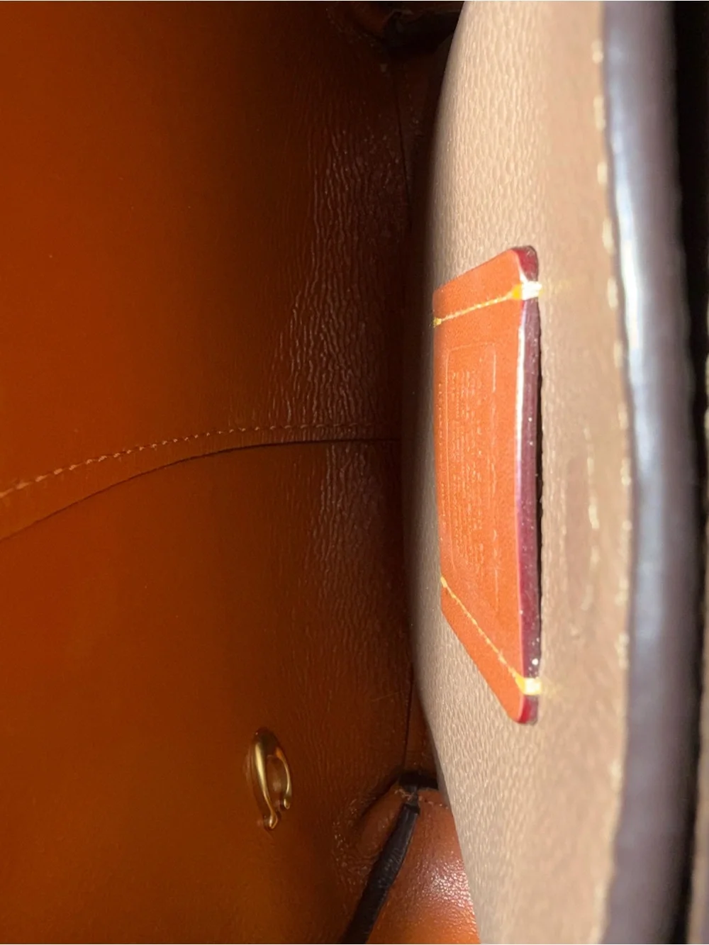 Taupe Leather Top-Handle Women’s Bag